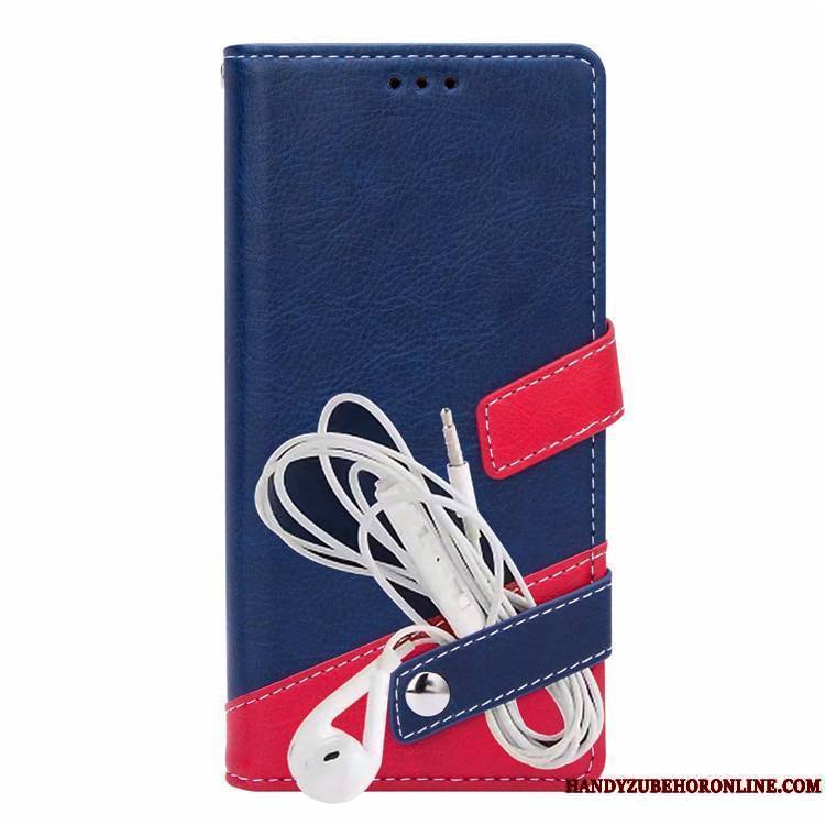 Samsung Galaxy Note 9 Modèle Fleurie Étui En Cuir Coque De Téléphone Épissure Carte Étoile Ornements Suspendus