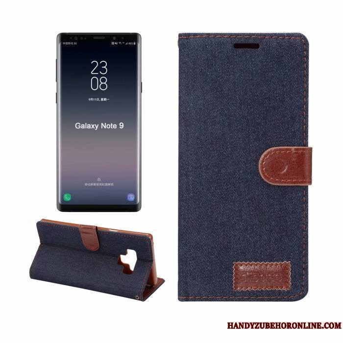 Samsung Galaxy Note 9 Modèle Fleurie Étui Protection Étoile Coque Étui En Cuir Téléphone Portable