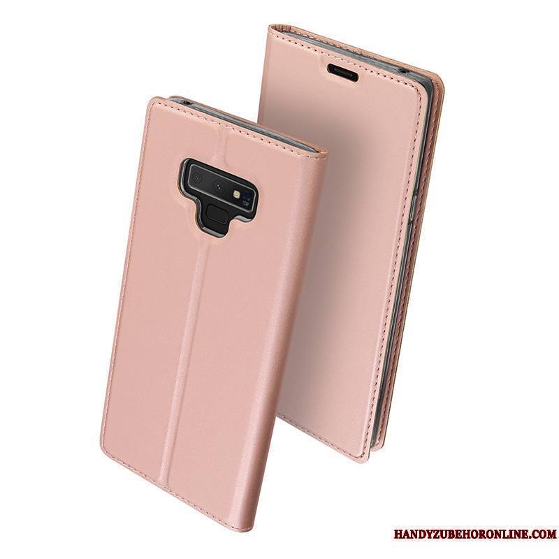 Samsung Galaxy Note 9 Or Silicone Étoile Étui En Cuir Carte Coque Tout Compris