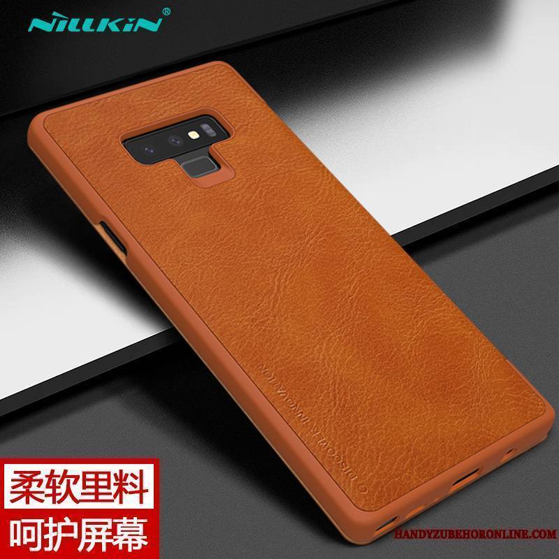 Samsung Galaxy Note 9 Protection Coque Rouge Étui De Téléphone Étoile Étui En Cuir