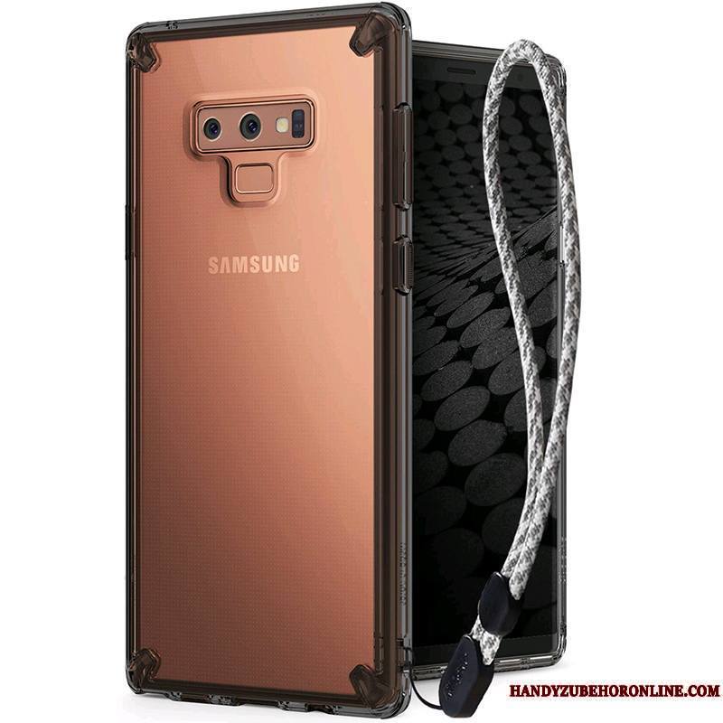 Samsung Galaxy Note 9 Protection Net Rouge Étoile Fluide Doux Difficile Tout Compris Coque De Téléphone