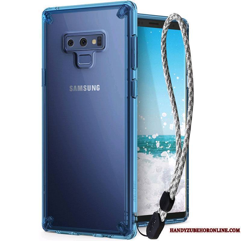 Samsung Galaxy Note 9 Protection Net Rouge Étoile Fluide Doux Difficile Tout Compris Coque De Téléphone