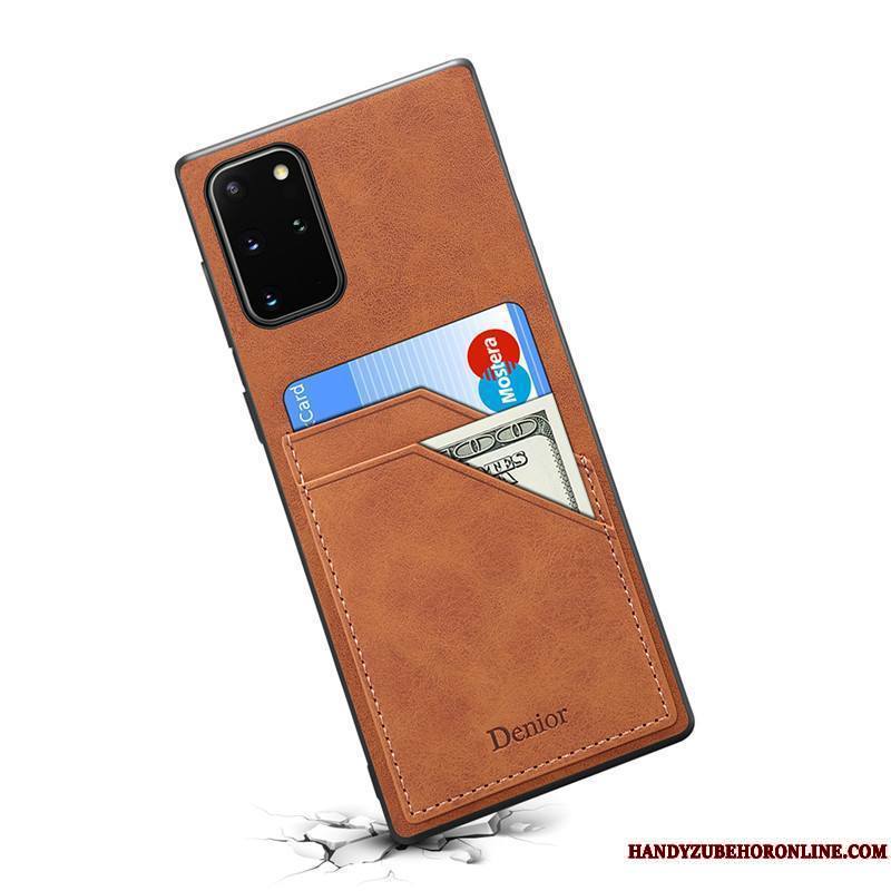 Samsung Galaxy Note20 Carte Coque De Téléphone Étui En Cuir Étoile Créatif