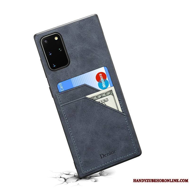 Samsung Galaxy Note20 Carte Coque De Téléphone Étui En Cuir Étoile Créatif