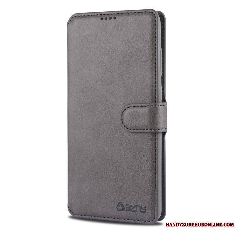 Samsung Galaxy Note20 Coque Incassable Boucle Magnétique Protection Portefeuille Nouveau Étui Bleu