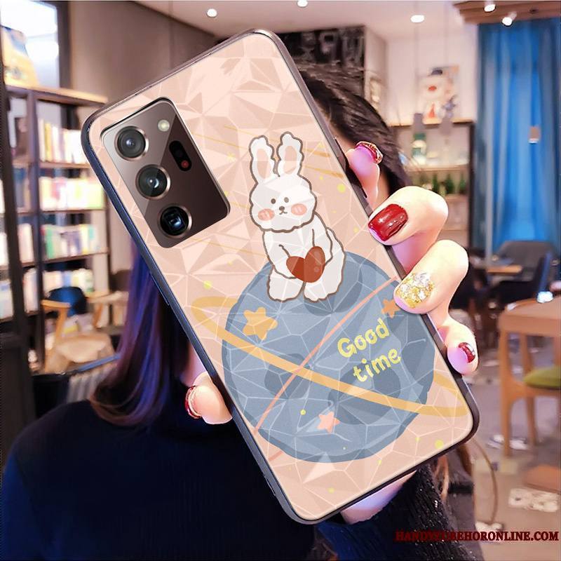 Samsung Galaxy Note20 Ultra Coque Personnalisé Incassable Planète Ours Tout Compris Lapin Net Rouge