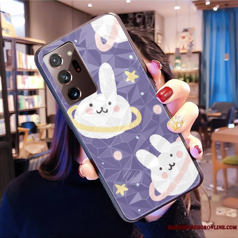 Samsung Galaxy Note20 Ultra Coque Personnalisé Incassable Planète Ours Tout Compris Lapin Net Rouge