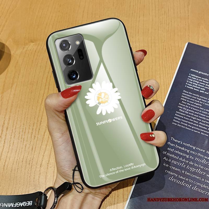 Samsung Galaxy Note20 Ultra Tout Compris Verre Ornements Suspendus Net Rouge Vent Coque Personnalité