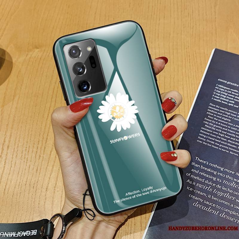 Samsung Galaxy Note20 Ultra Tout Compris Verre Ornements Suspendus Net Rouge Vent Coque Personnalité