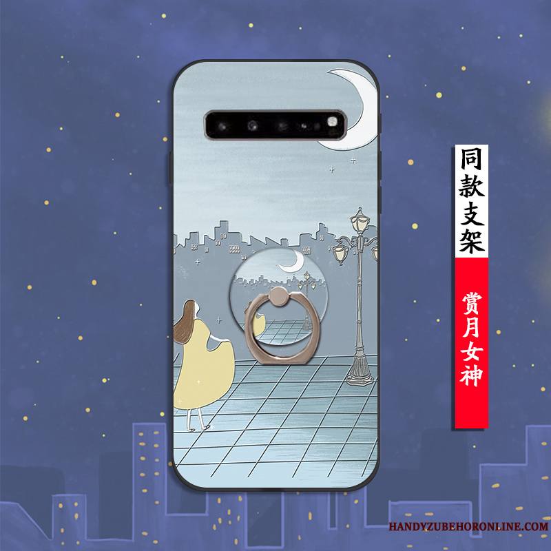 Samsung Galaxy S10 5g Coque De Téléphone Silicone Fluide Doux Personnalité Tendance Créatif Dessin Animé