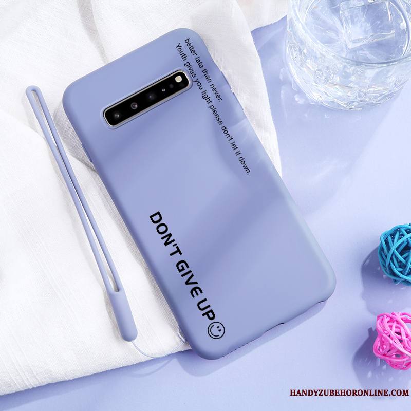 Samsung Galaxy S10 5g Coque Incassable Fluide Doux Tout Compris Amoureux Nouveau Silicone Très Mince