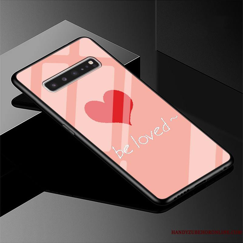 Samsung Galaxy S10 5g Coque Étui Étoile Protection Vert Charmant Simple Verre