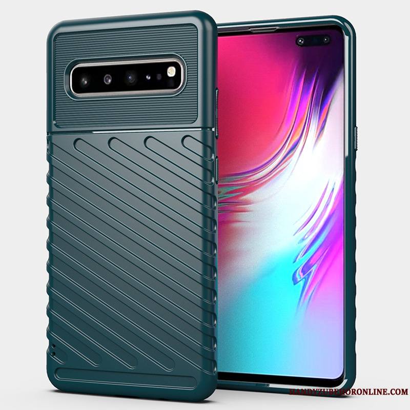 Samsung Galaxy S10 5g Fluide Doux Étoile Coque De Téléphone Noir