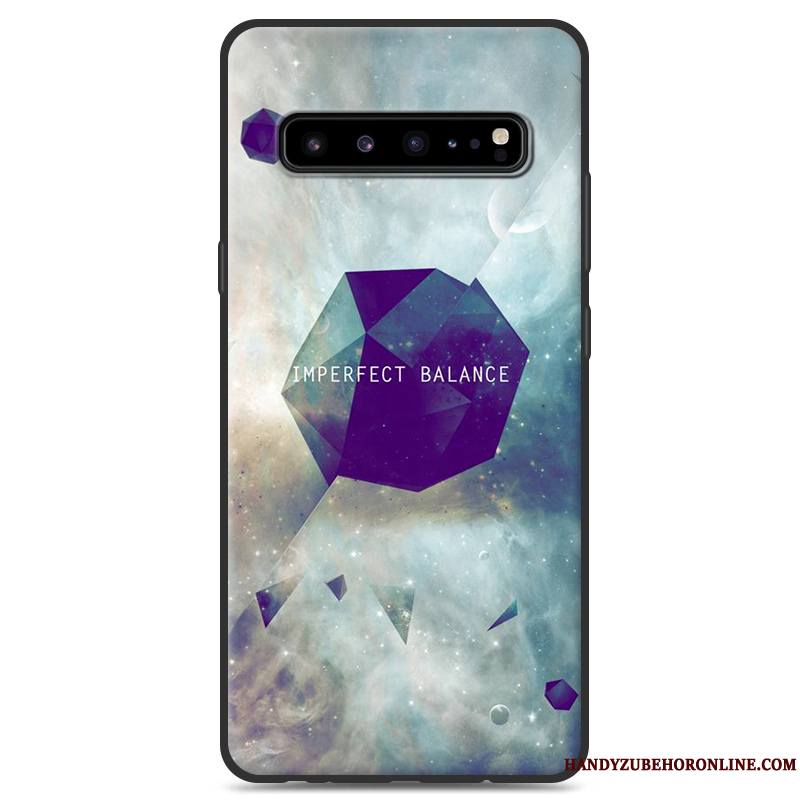 Samsung Galaxy S10 5g Gris Protection Silicone Étui Personnalité Coque Étoile