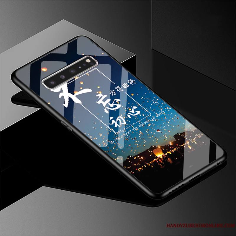 Samsung Galaxy S10 5g Marque De Tendance Paysage Difficile Étoile Coque De Téléphone Étui Verre