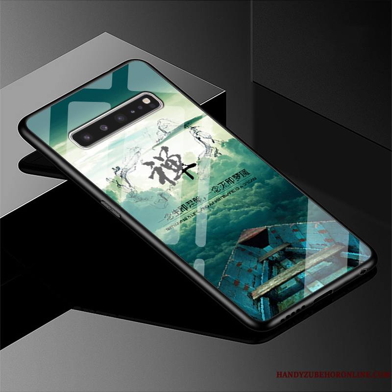 Samsung Galaxy S10 5g Marque De Tendance Paysage Difficile Étoile Coque De Téléphone Étui Verre