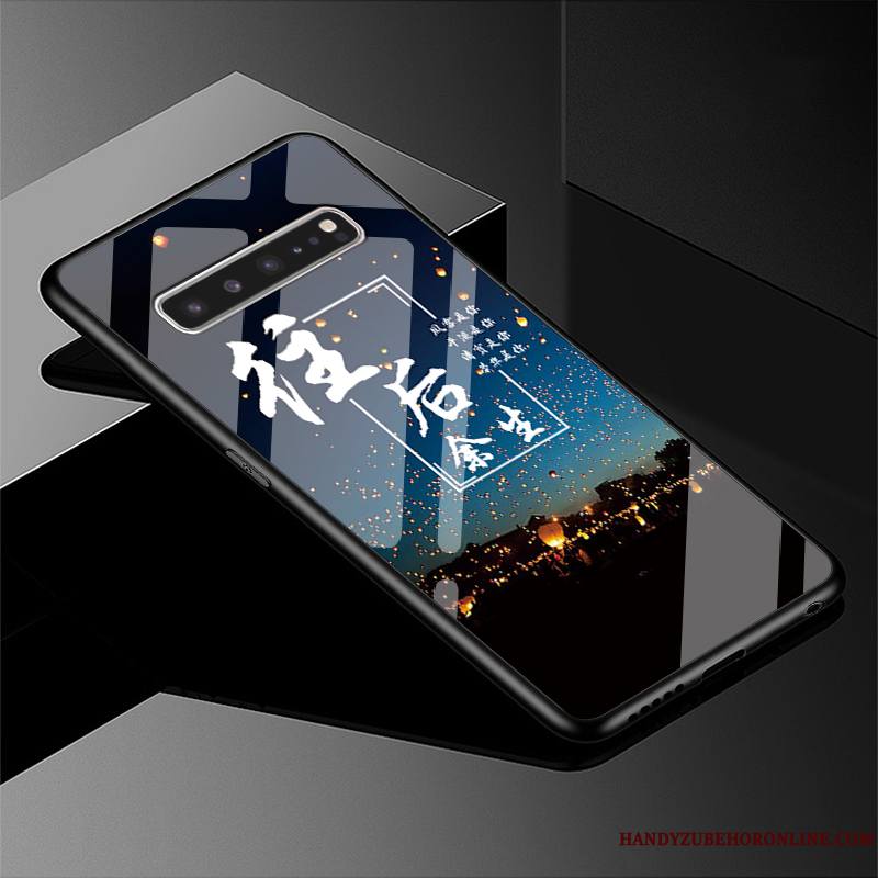Samsung Galaxy S10 5g Marque De Tendance Paysage Difficile Étoile Coque De Téléphone Étui Verre