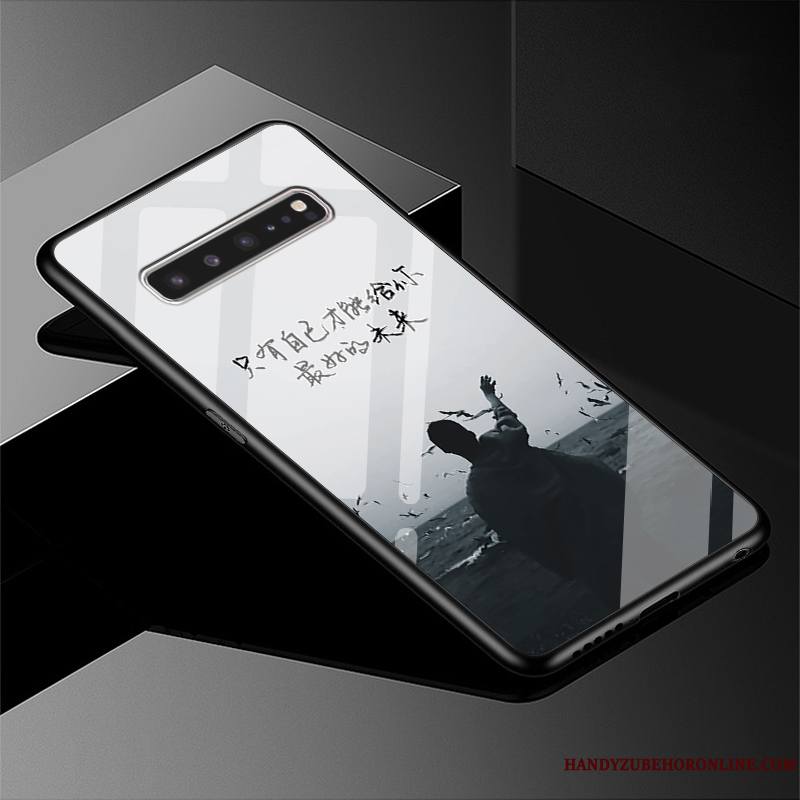 Samsung Galaxy S10 5g Marque De Tendance Paysage Difficile Étoile Coque De Téléphone Étui Verre