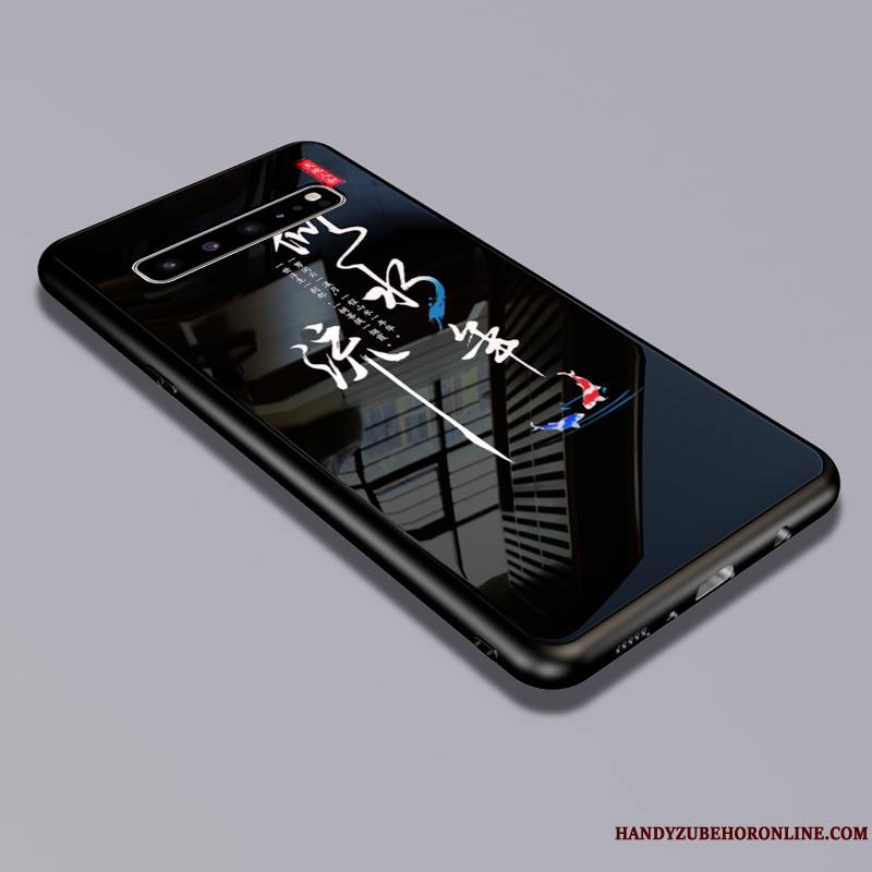 Samsung Galaxy S10 5g Modèle Coque Verre Étoile Tendance Téléphone Portable Silicone