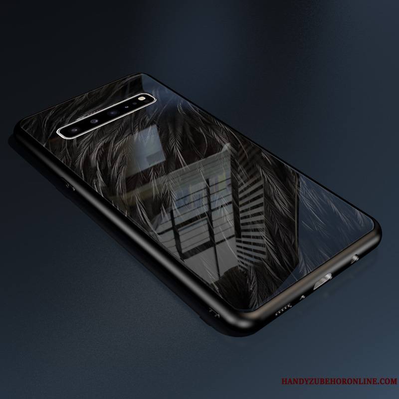 Samsung Galaxy S10 5g Modèle Coque Verre Étoile Tendance Téléphone Portable Silicone