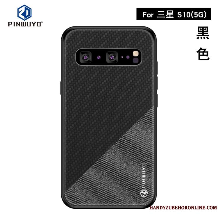 Samsung Galaxy S10 5g Modèle Fleurie Tissu Coque De Téléphone Incassable Étui Étoile