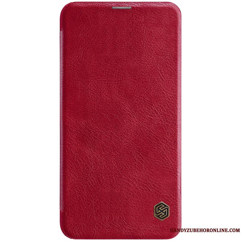 Samsung Galaxy S10 5g Protection Housse Téléphone Portable Étui Coque Étui En Cuir Rouge