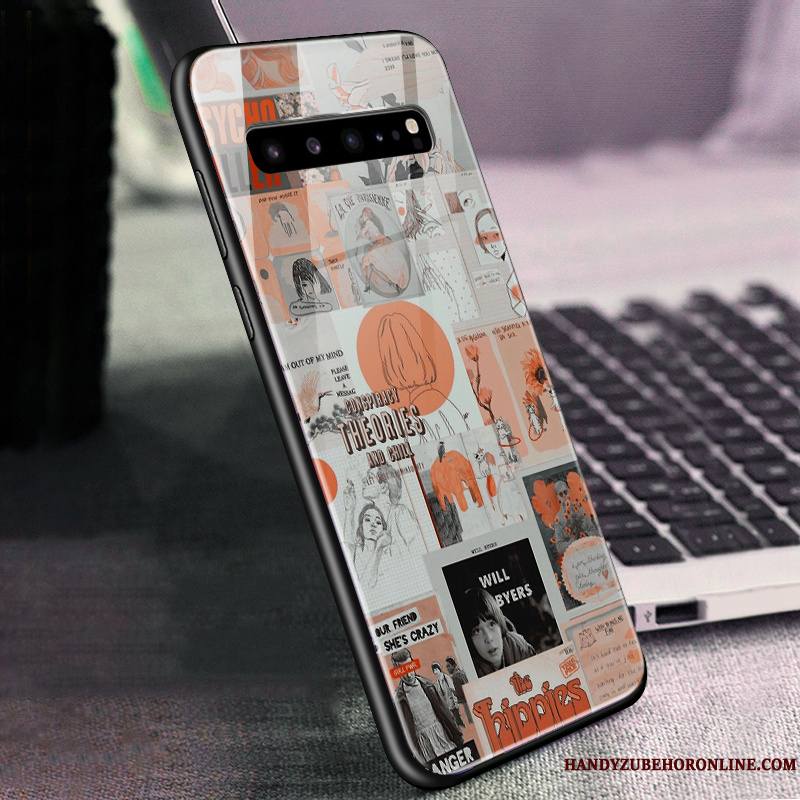Samsung Galaxy S10 5g Vert Coque De Téléphone Verre Étoile Tout Compris