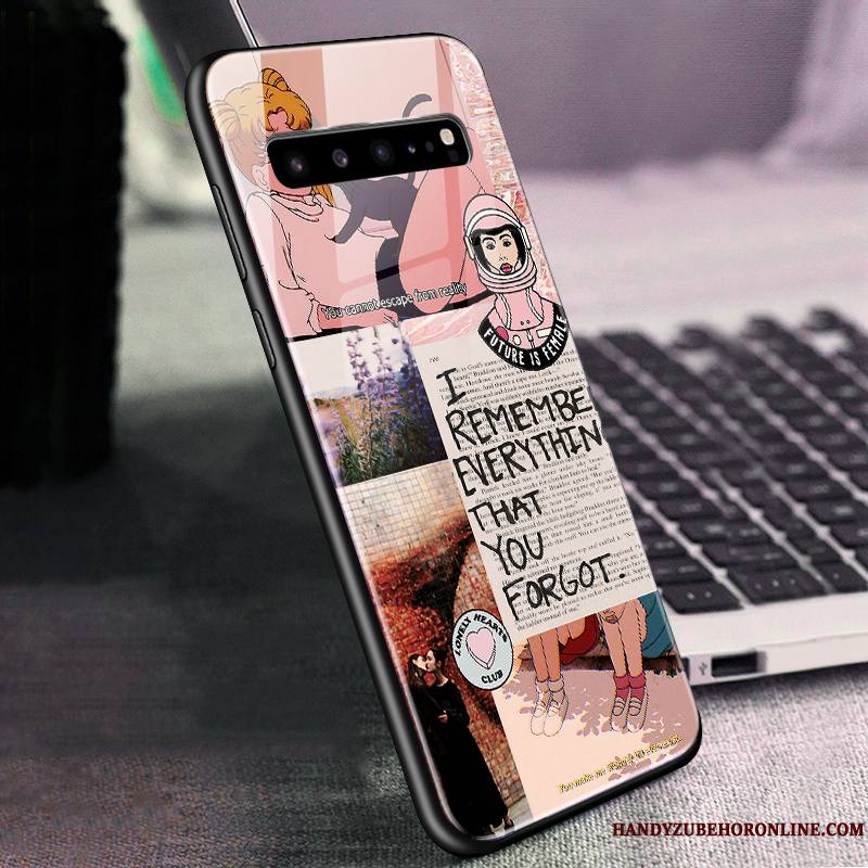 Samsung Galaxy S10 5g Vert Coque De Téléphone Verre Étoile Tout Compris
