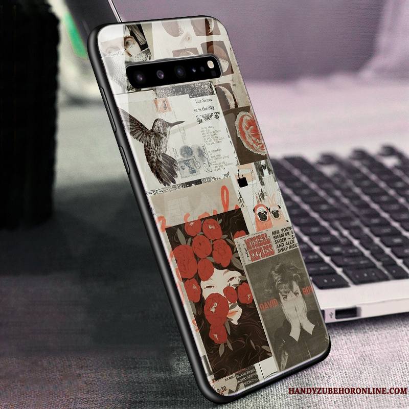 Samsung Galaxy S10 5g Vert Coque De Téléphone Verre Étoile Tout Compris