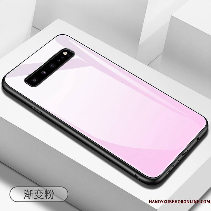 Samsung Galaxy S10 5g Étui Coque De Téléphone Violet Incassable Étoile Tout Compris Verre