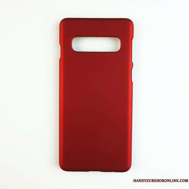 Samsung Galaxy S10 5g Étui Difficile Protection Étoile Téléphone Portable Rouge Coque De Téléphone
