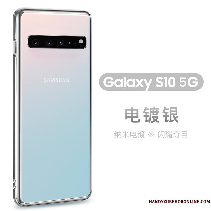 Samsung Galaxy S10 5g Étui Silicone Transparent Incassable Coque Étoile Tout Compris