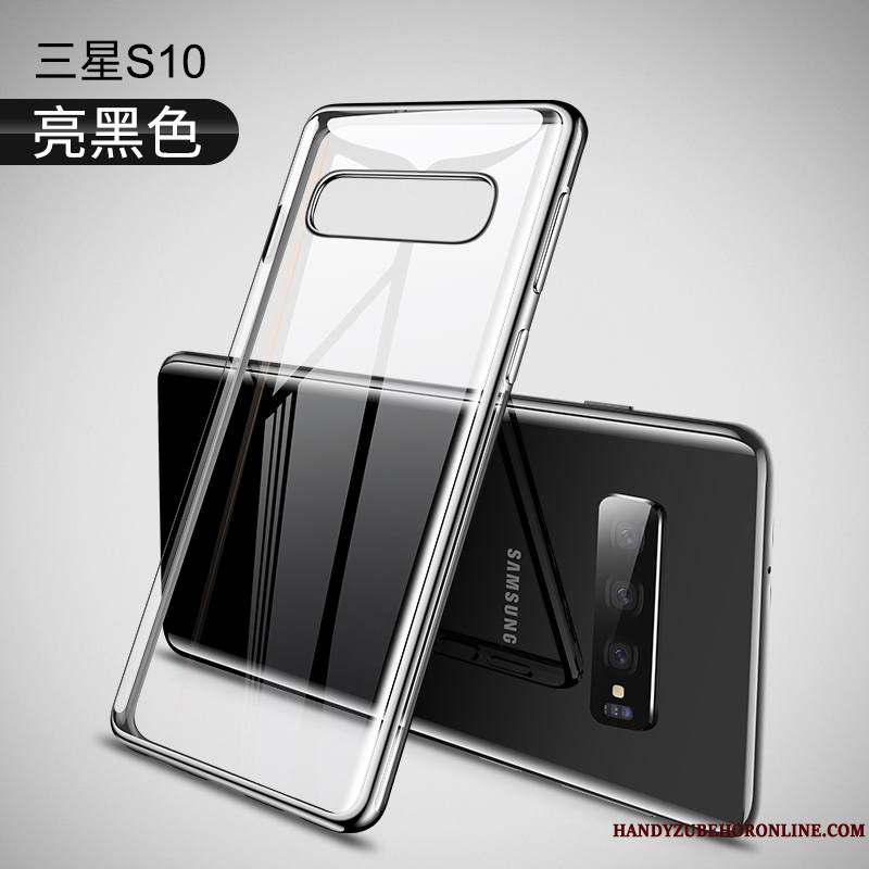 Samsung Galaxy S10 Argent Marque De Tendance Incassable Fluide Doux Mode Coque Étui