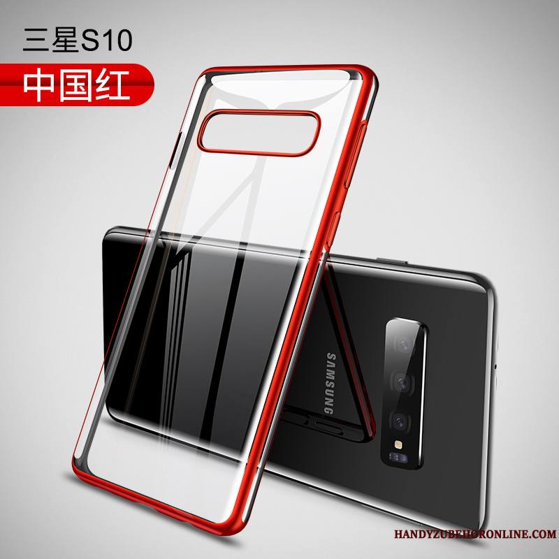 Samsung Galaxy S10 Argent Marque De Tendance Incassable Fluide Doux Mode Coque Étui