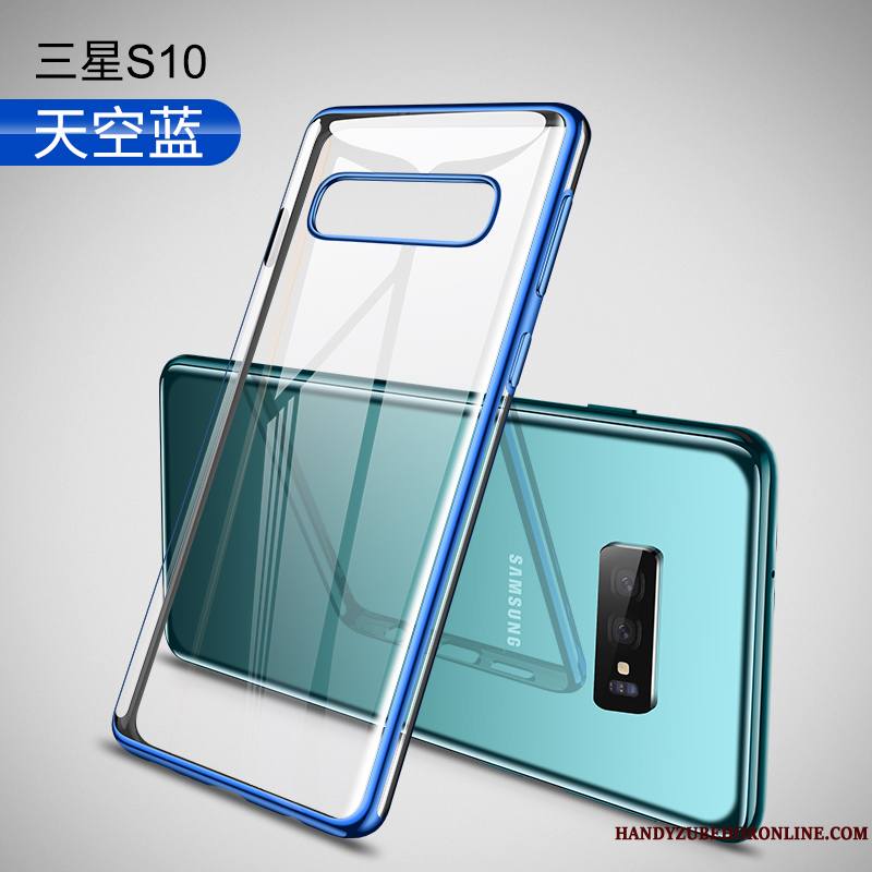 Samsung Galaxy S10 Argent Marque De Tendance Incassable Fluide Doux Mode Coque Étui