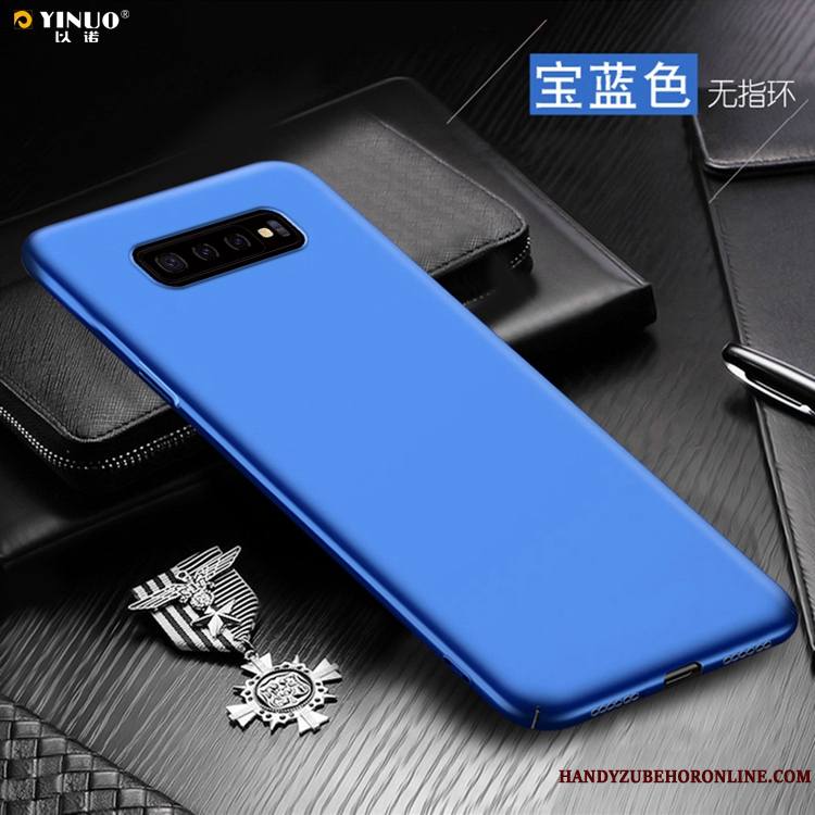 Samsung Galaxy S10+ Bleu Étoile Coque Difficile De Téléphone Téléphone Portable Pu