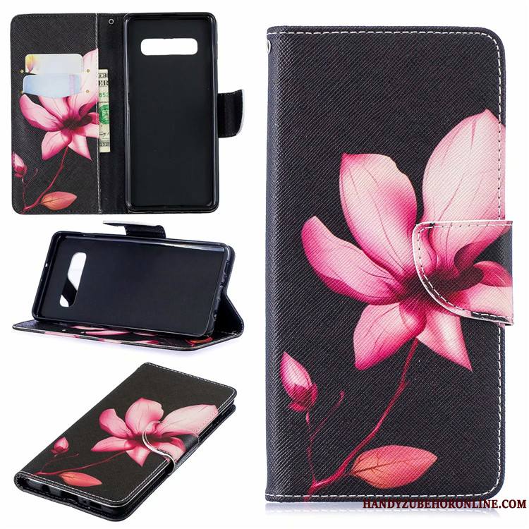 Samsung Galaxy S10 Coque De Téléphone Étui En Cuir Europe Peinture Créatif Housse Étoile