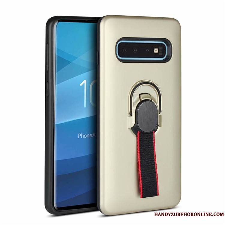 Samsung Galaxy S10+ Coque À Bord Étoile Incassable Protection Support Étui Bleu