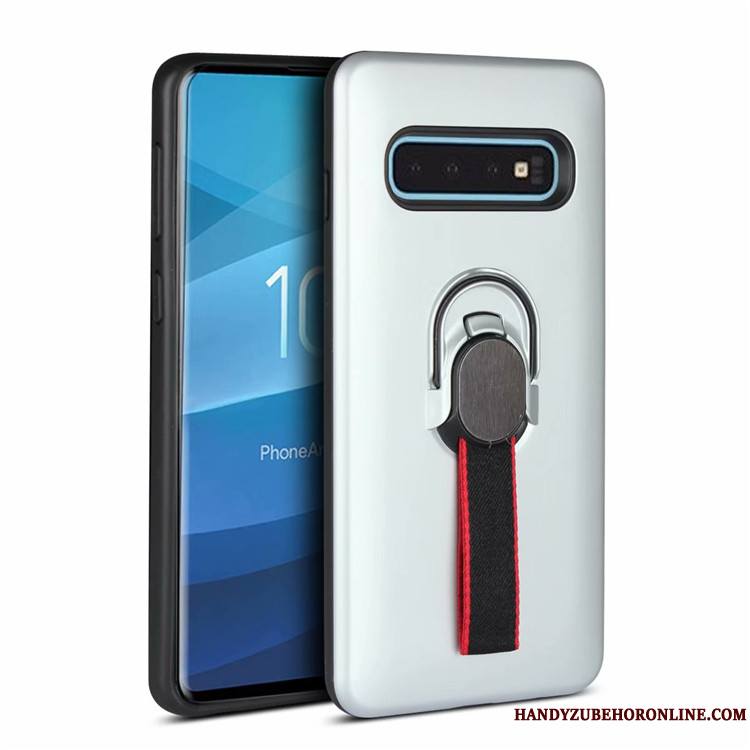 Samsung Galaxy S10+ Coque À Bord Étoile Incassable Protection Support Étui Bleu