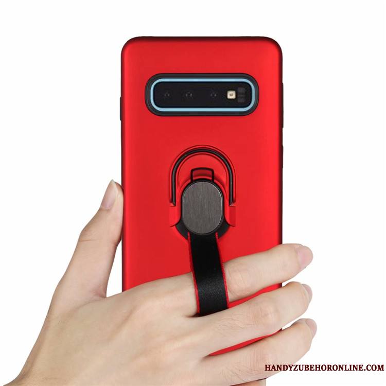 Samsung Galaxy S10+ Coque À Bord Étoile Incassable Protection Support Étui Bleu