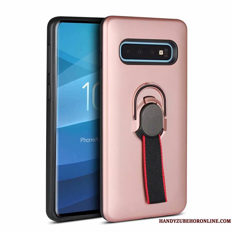 Samsung Galaxy S10+ Coque À Bord Étoile Incassable Protection Support Étui Bleu