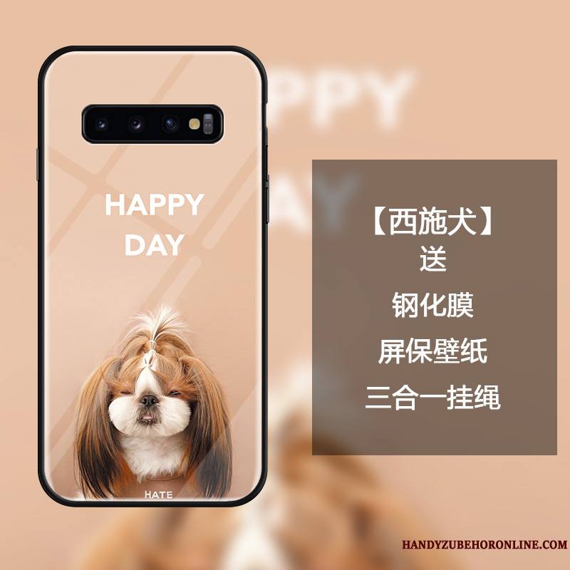 Samsung Galaxy S10 Coque Étoile Charmant Étui Ornements Suspendus Dessin Animé Tendance Mignonne