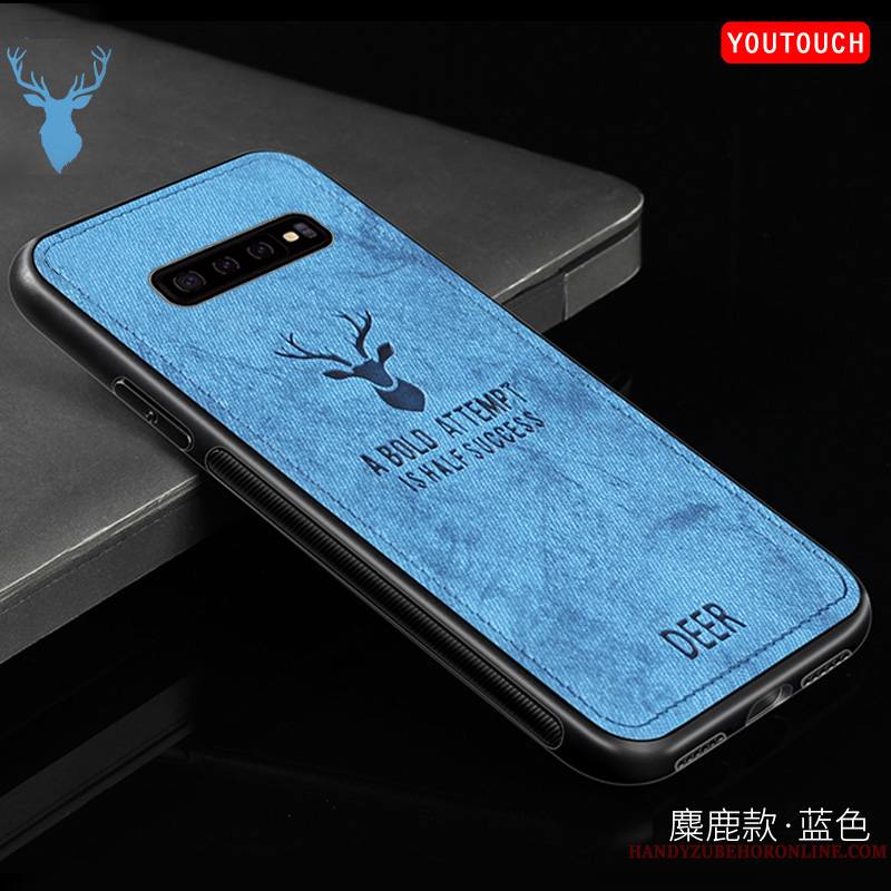 Samsung Galaxy S10+ Coque Étui Gris Étoile Incassable De Téléphone