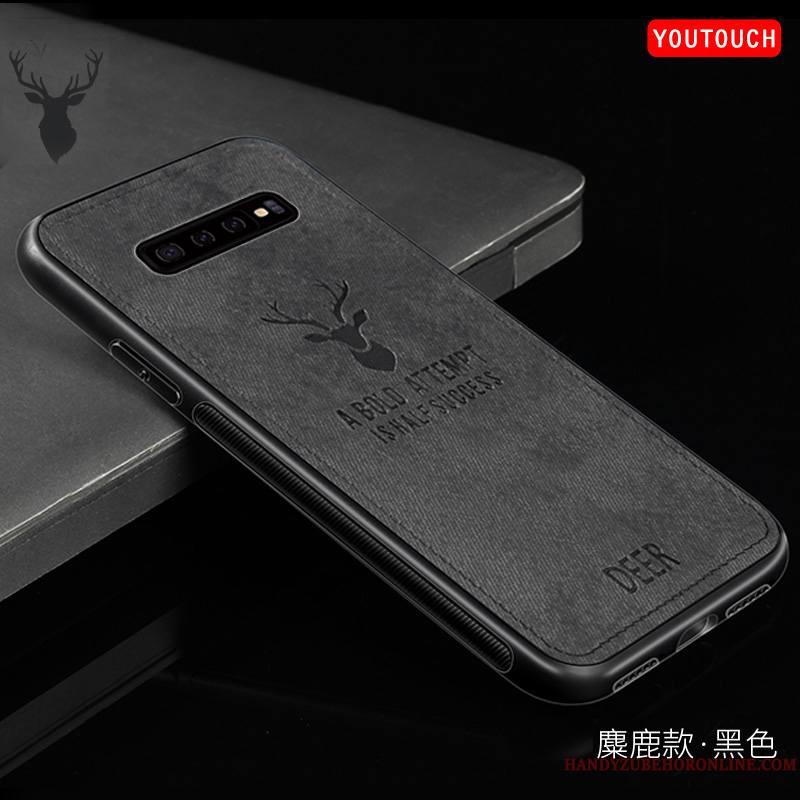 Samsung Galaxy S10+ Coque Étui Gris Étoile Incassable De Téléphone