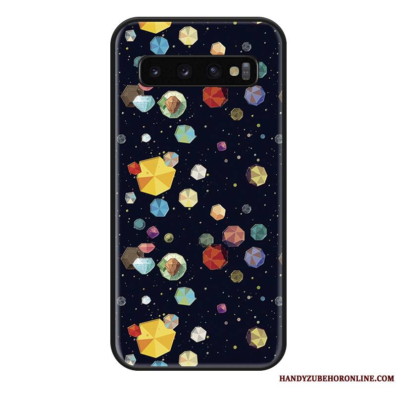 Samsung Galaxy S10 Coque Étui Incassable Protection Silicone Ciel Étoilé Marque De Tendance Charmant