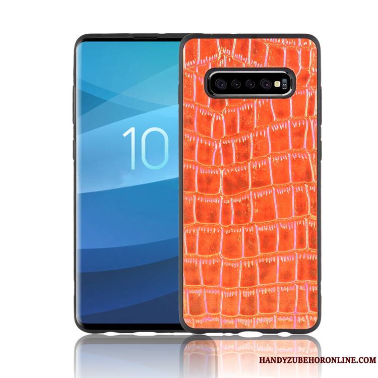 Samsung Galaxy S10 Créatif Incassable Personnalité Étui Noir Étoile Coque