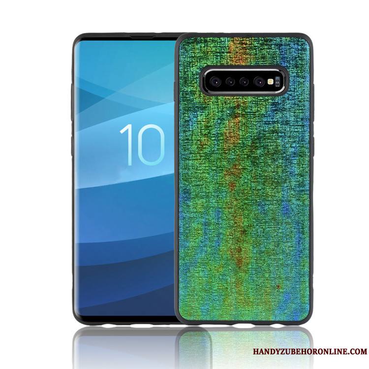 Samsung Galaxy S10 Créatif Incassable Personnalité Étui Noir Étoile Coque