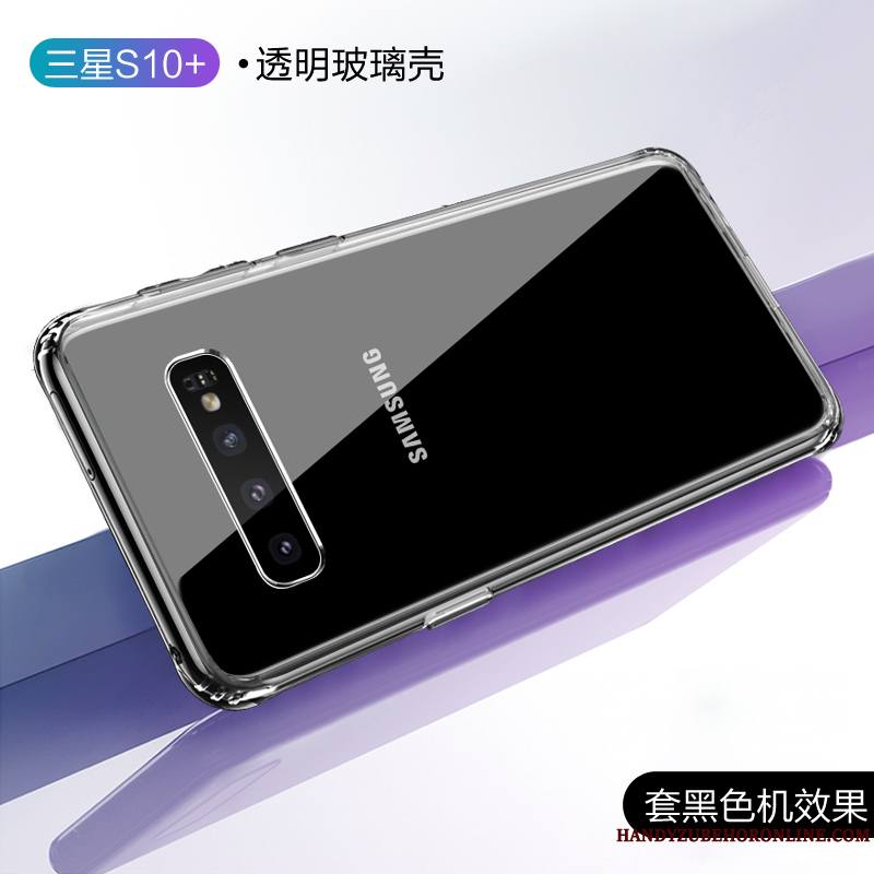 Samsung Galaxy S10+ Créatif Marque De Tendance Coque De Téléphone Protection Tout Compris Verre Personnalité