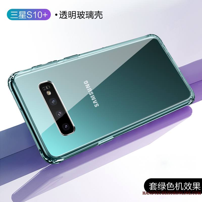 Samsung Galaxy S10+ Créatif Marque De Tendance Coque De Téléphone Protection Tout Compris Verre Personnalité