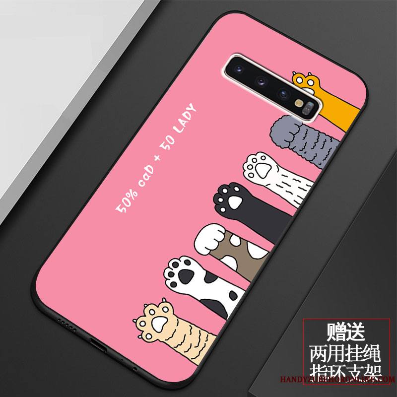 Samsung Galaxy S10+ Dessin Animé Coque De Téléphone Étoile Étui Tout Compris Silicone Incassable